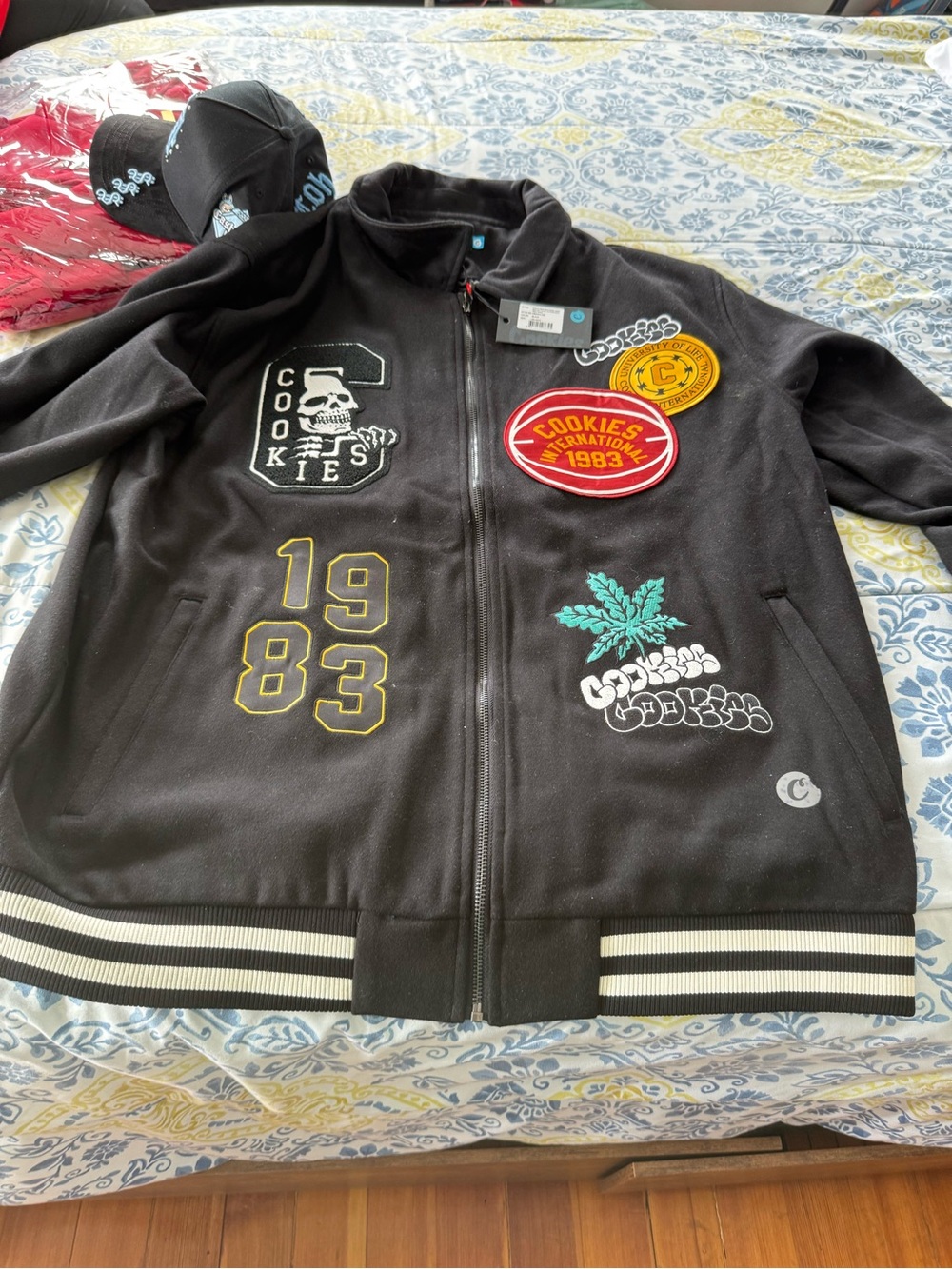 Cookies Men’s Varsity Jacket Livewire Melton Woo